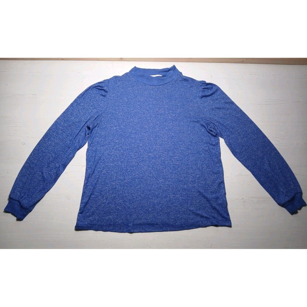 Popsugar Womens Blue Long Sleeve Top *Light Spot On Arm*